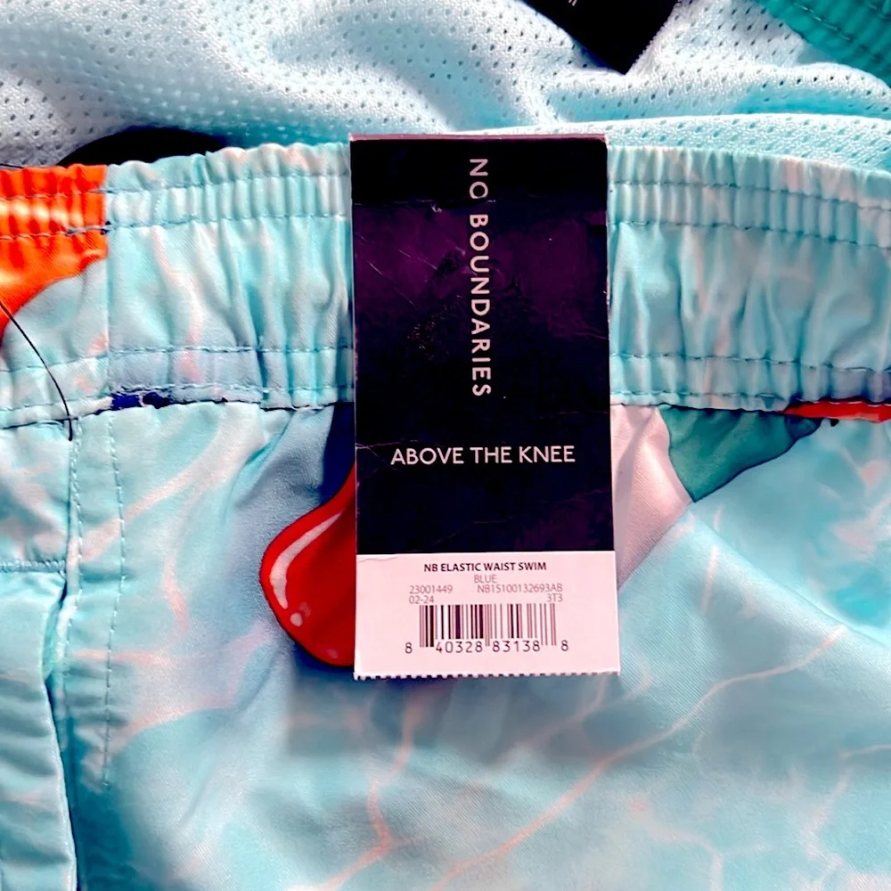 No Boundaries Multi Color Pop Sickle Print Swim Trunks Size 2XL NWT